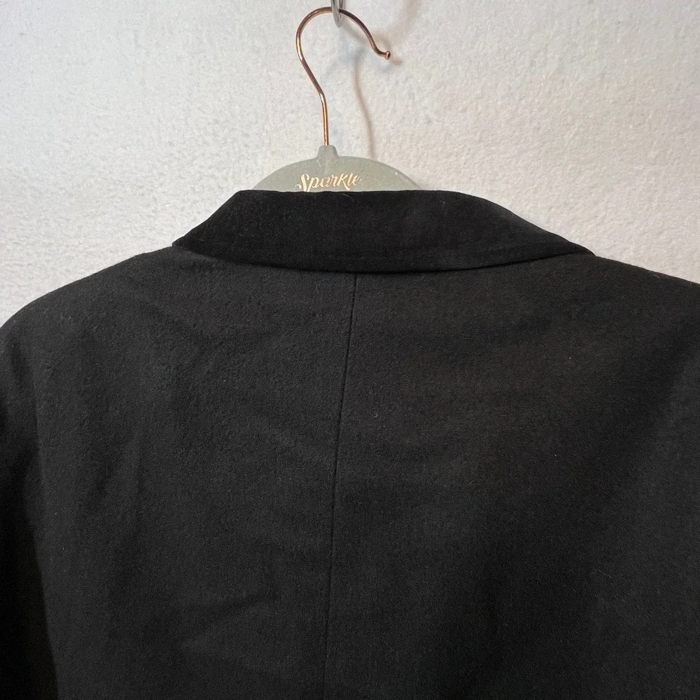 Tallia Mens Black Wool‎ Blend Blazer Sport Coat Jacket Size L